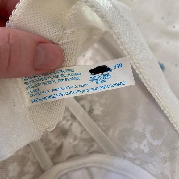 Vintage nwt white lace bustier - Picture 4 of 4